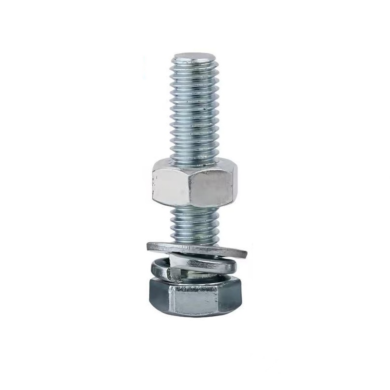 伟鹏双兴 4.8级镀锌外六角螺丝螺栓套装 M8*75mm/套高清大图