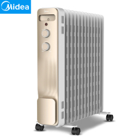 美的(Midea)油汀取暖器 NY2213-18GW 电暖气家用电暖炉节能省电电暖器13片油丁烤火炉2200W倾倒断电
