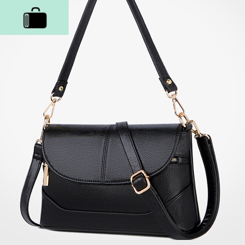 夏季时尚包包女手提包斜跨中年女包妈妈包老人斜挎小包软皮NEW LAKE女斜挎包