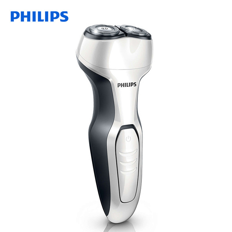 飞利浦(Philips)电动剃须刀S300/02 旋转式双刀头清洁切剃 弹性贴面不伤肤 进口浮动刀头充电刮胡刀 全身水洗