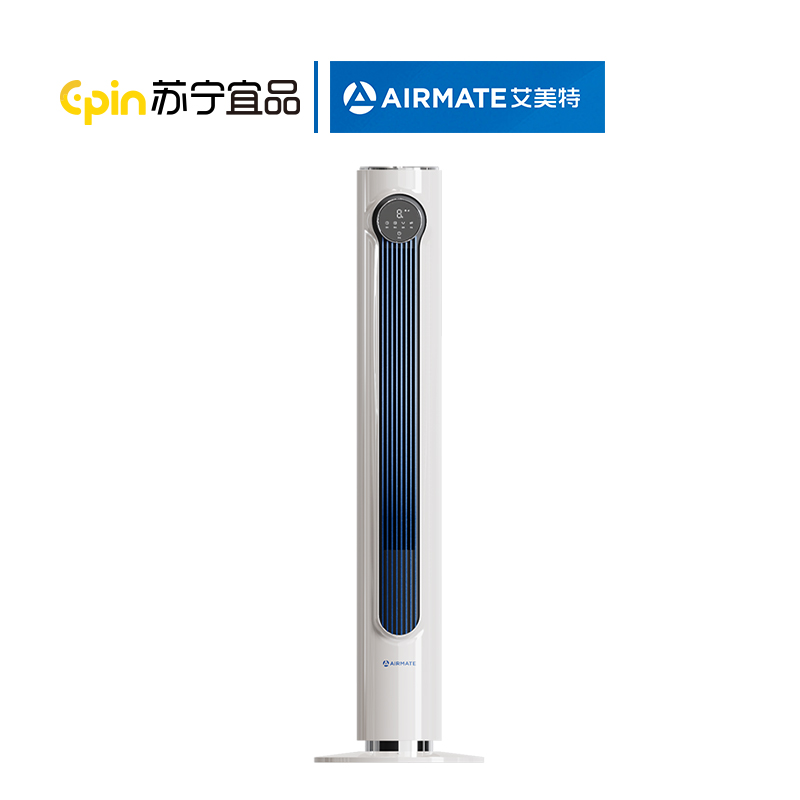 苏宁宜品X艾美特联名塔扇无叶电风扇空气循环智能遥控广角送风空调伴侣CT-R9