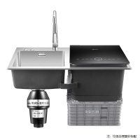 美的(Midea)6套洗碗机 F2 水槽家用全自动嵌入式超声波洗果蔬去农残三合一