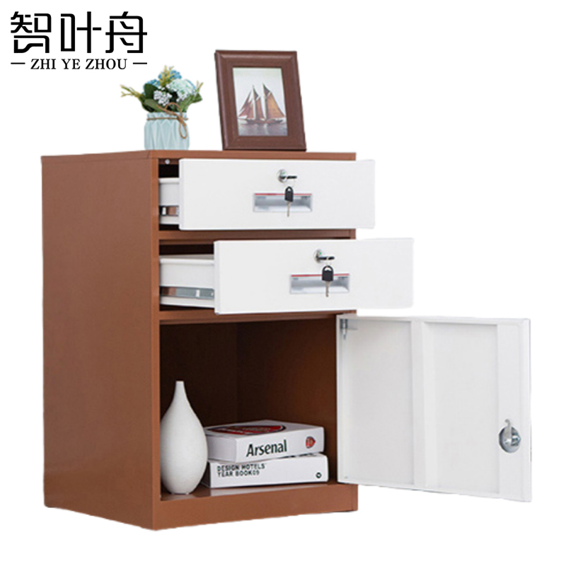 智叶舟铁皮柜二抽44*39*65cm台高清大图