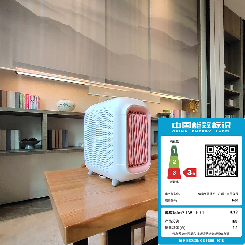 香港RHT空气净化器IA20 粉色 家用母婴除菌除醛空净 全球NCCO除菌技术 分解甲醛 杀灭细菌病毒 除异味烟味