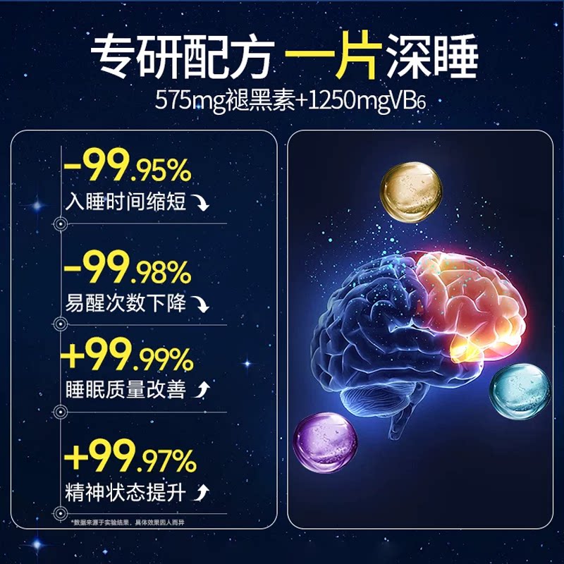 北京同仁堂 褪黑素维生素b6改善睡眠安瓶神助眠片失眠安眠睡眠片官方旗舰店高清大图