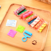 得力deli文具7022彩泥套装儿童玩具手工diy制作彩色橡皮泥12色混装幼儿园学生彩色橡皮泥附模型工具