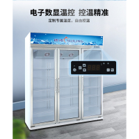 穗凌(SUILING)无霜风冷双开门立柜LG4-1150LW-E商用冷藏展示柜鲜花柜双门大冰柜玻璃门饮料冰箱1090升大