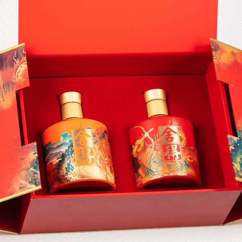 中国白酒舍得2本 沱牌舍得舍得酒品味舍得中国神话人物(盘古+后裔)之开创者52度