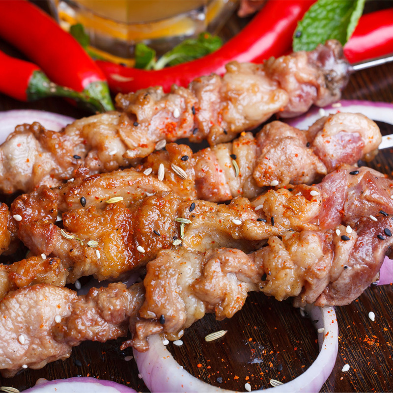 伊为乐 宁夏盐池滩羊羊肉串 500g/袋 新鲜烧烤烤肉食材 口感鲜美无膻味 （每袋约22、35串两种规格随机发货）