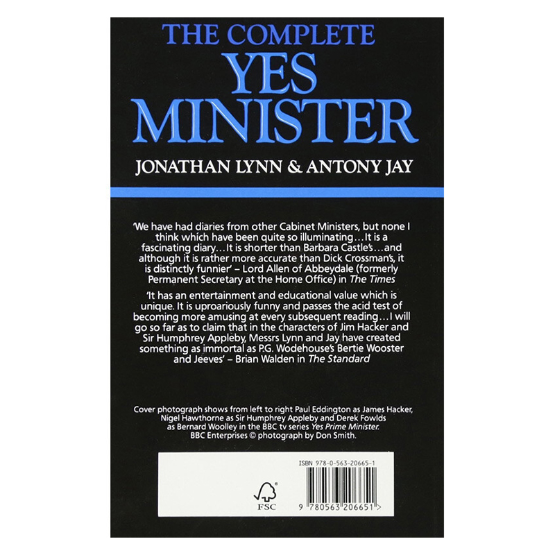 [正版]是大臣 英文原版 The Complete Yes Minister 乔纳森林恩 安东尼杰伊 部长故事完整版高清大图