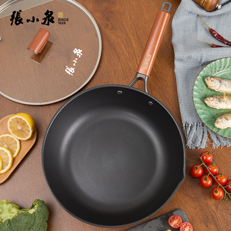 Z-张小泉家味精铁煎炒锅C32880100高清大图
