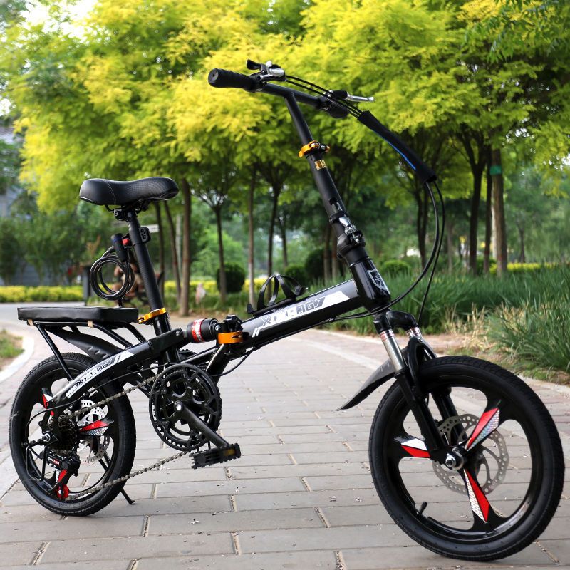 折叠自行车成人14寸16寸20寸变速减震双碟刹男女式学生便携单车