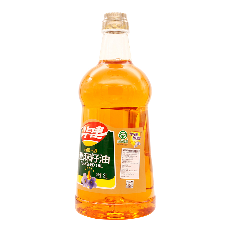 华建诚鑫 压榨一级亚麻籽油3L