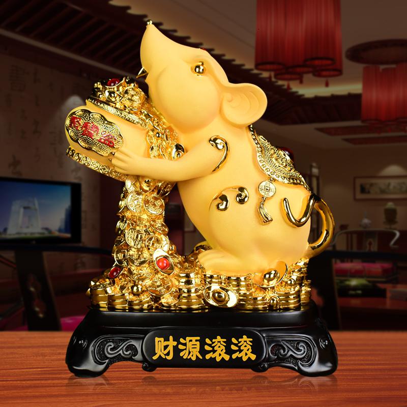 美帮汇老鼠摆件生肖属相物创意家居装饰工艺品2025新年纪念高清大图