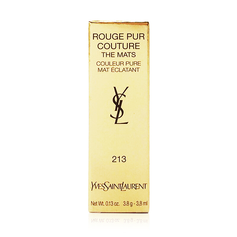 YSL/圣罗兰纯口红 213#橘红哑光 迷魅纯漾亮采方管口红纯膏3.8g