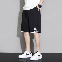 夏季新款美式短裤男潮牌薄款设计感小众宽松大码运动裤_1_156 4XL 黑色