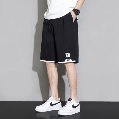 夏季新款美式短裤男潮牌薄款设计感小众宽松大码运动裤_1_156 4XL 黑色