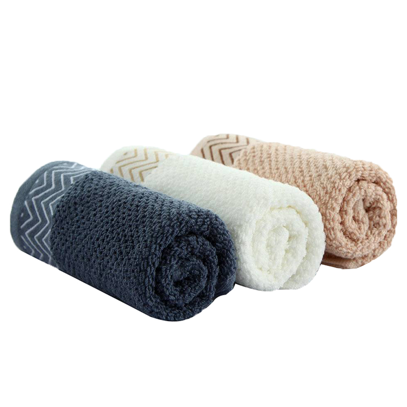 三利斜纹缎边面巾9697高清大图