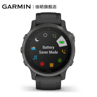 佳明GARMIN 飞耐时Fenix6S Pro心率血氧GPS音乐支付登山跑步骑行游泳户外智能手表 中文蓝宝石DLC黑色