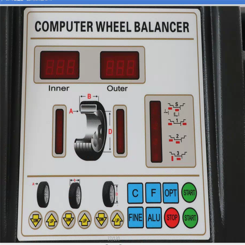 汽车轮胎平衡机激光红外线自动找点轮胎动平衡仪型号928