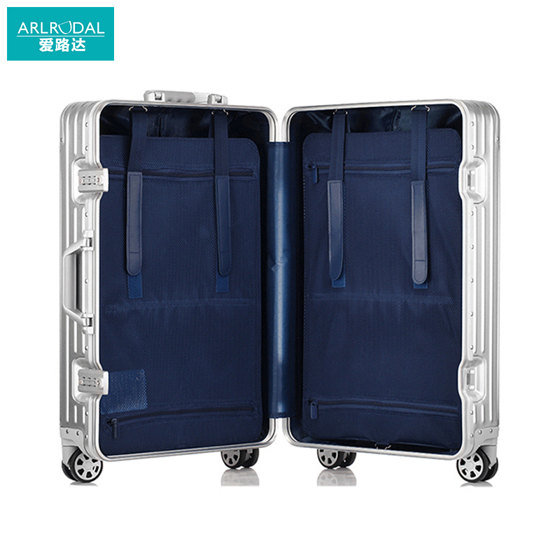 爱路达 全铝镁合金拉杆箱20寸行李箱 铝板箱体AD27/个高清大图