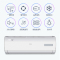 海尔（Haier）1匹P单冷壁挂式节能定速挂机家用卧室空调KF-26GW/20MCA75