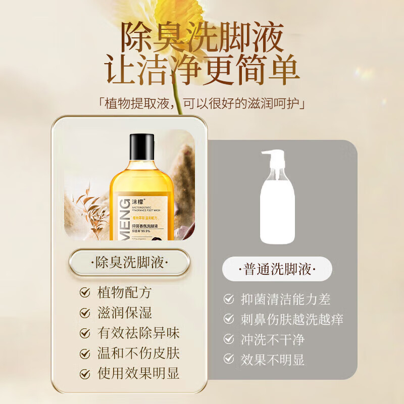 沫檬抑菌香氛洗脚液 300ml高清大图