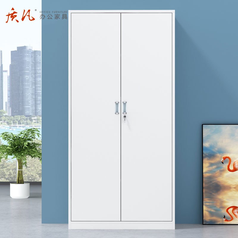 质凡通体双开门金属文件柜铁皮柜资料柜储物柜钢制办公柜