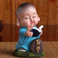 小沙弥摆件 中式禅意小和尚书房办公桌工艺礼品