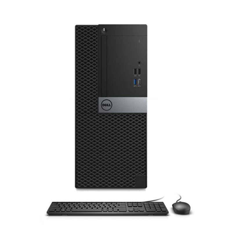 戴尔(DELL)商用Optiplex7070MT台式电脑 23.8英寸屏(Intel i7-9700 8GB 1T+256G固态 4G独显 W10)商用办公 家用娱乐 性价比机