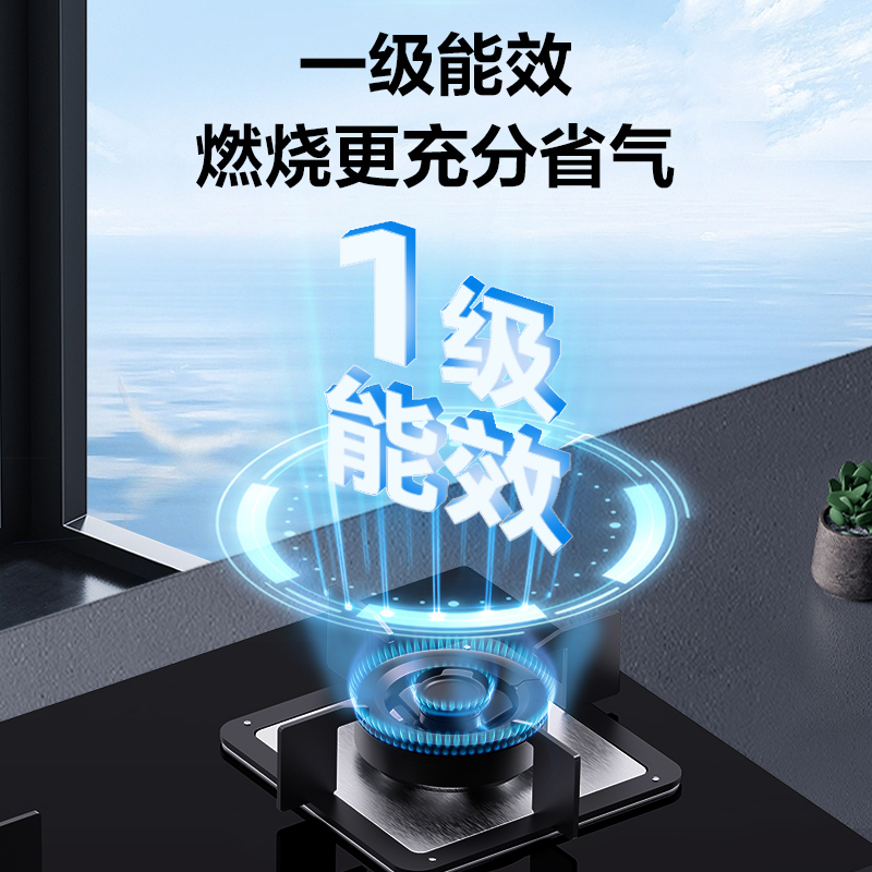 华帝(vatti)JZT-ZS306天然气灶 5.0猛火 方形锅支架 分体炉头 热电偶熄火保护 一级能效