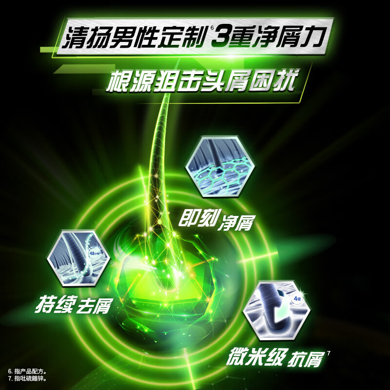 /清扬男士去屑洗发露 清爽控油型 720g高清大图