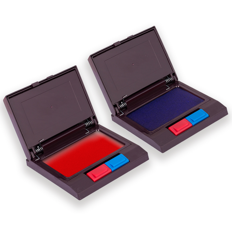 得力得力9850双色半自动印台(蓝)