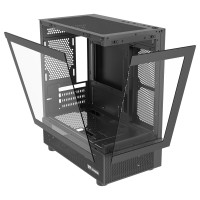 Thermaltake(Tt)钢影透S240海景房机箱 黑色(M-ATX主板/支持240水冷/270°全景台式电脑机箱