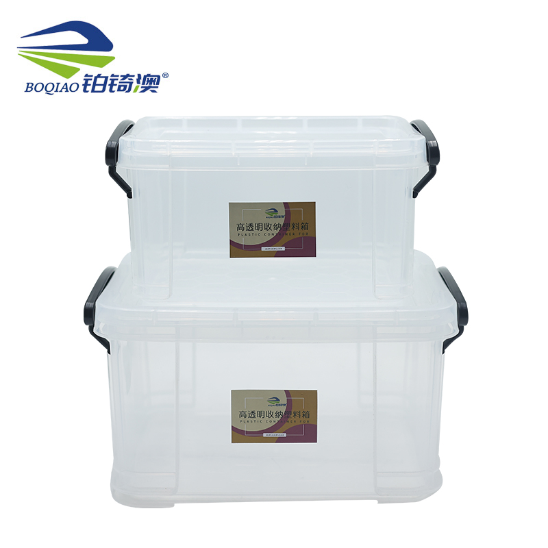 铂锜澳高透明收纳塑料箱 存储箱高清大图