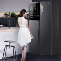 海尔(Haier)538升对开门嵌入冰箱 一级双变频节能 精控多路送风 智+魔方视窗 BCD-538WGHSSEDB9