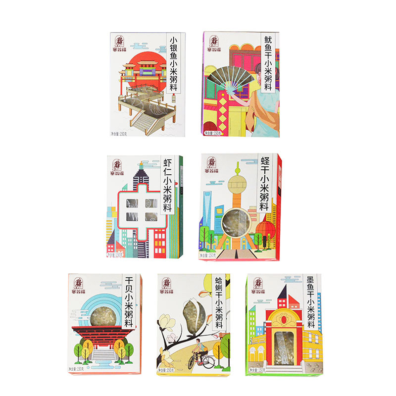 塞翁福申活粥刊—1050克(海鲜粥料组合)高清大图