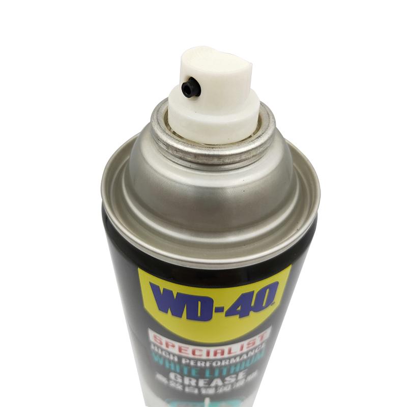 WD-40高效白锂润滑脂 除锈剂 wd40车门铰链限位器 轴承 链条 齿轮 天窗轨道 机械润滑油喷剂360ml添加剂