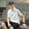 [1.5折价41元]唐狮男polo衫男polo衫男短袖男撞色拼块polo衫
