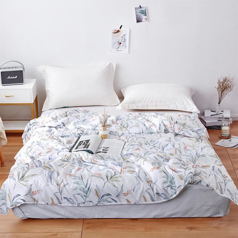 美帮汇夏季空调被全棉夏凉被双人被子夏天可水洗机洗全棉单人薄被芯图片