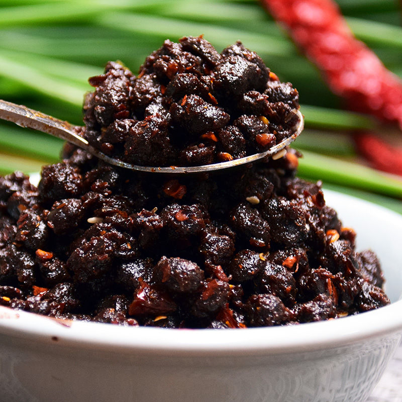 赛卡伊 麻辣豆豉1斤四川农家特产香辣风味豆鼓酱贵州下饭菜拌面辣椒