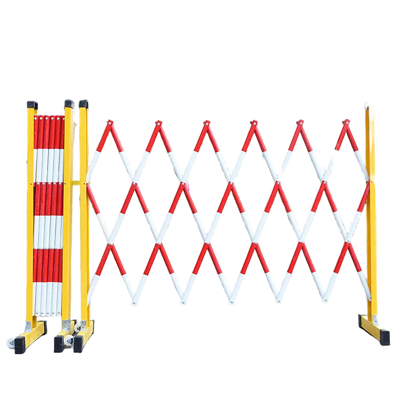 迈易斯 玻璃钢绝缘伸缩围栏 1.5M*4M 可移动式安全隔离防护栏 1.5米高,4米长 国标款 套