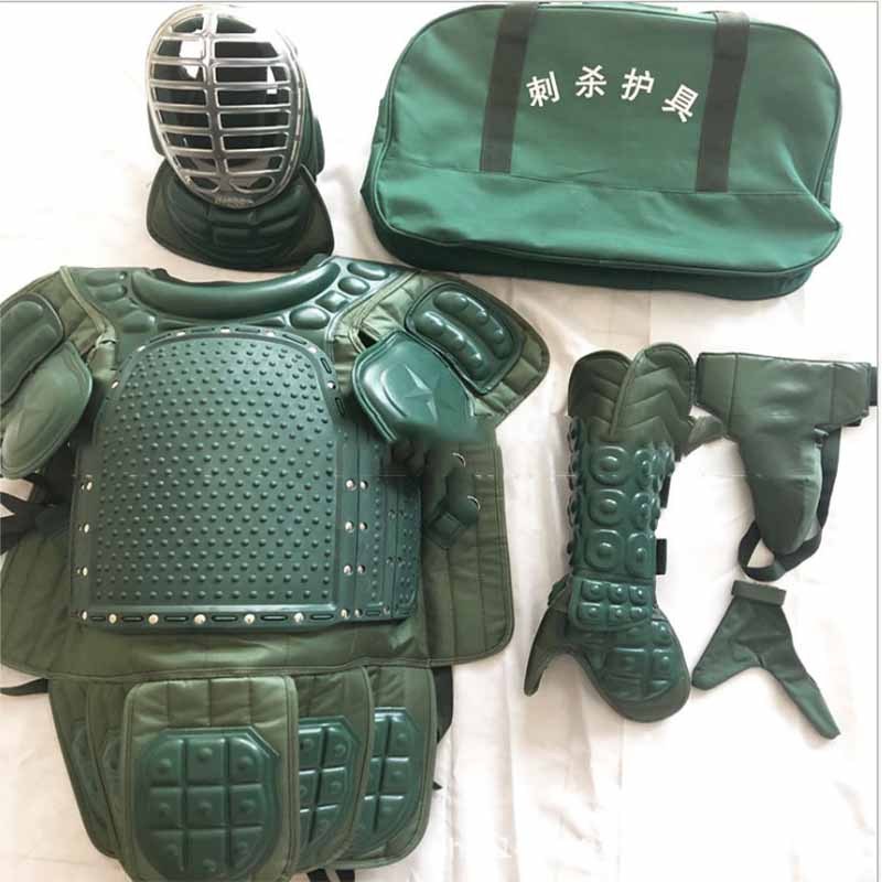 兵行者BXZ-DKHJ 2015年新款升级版迷彩军绿色刺杀护具对抗护具 黑色刺杀护具防刺服