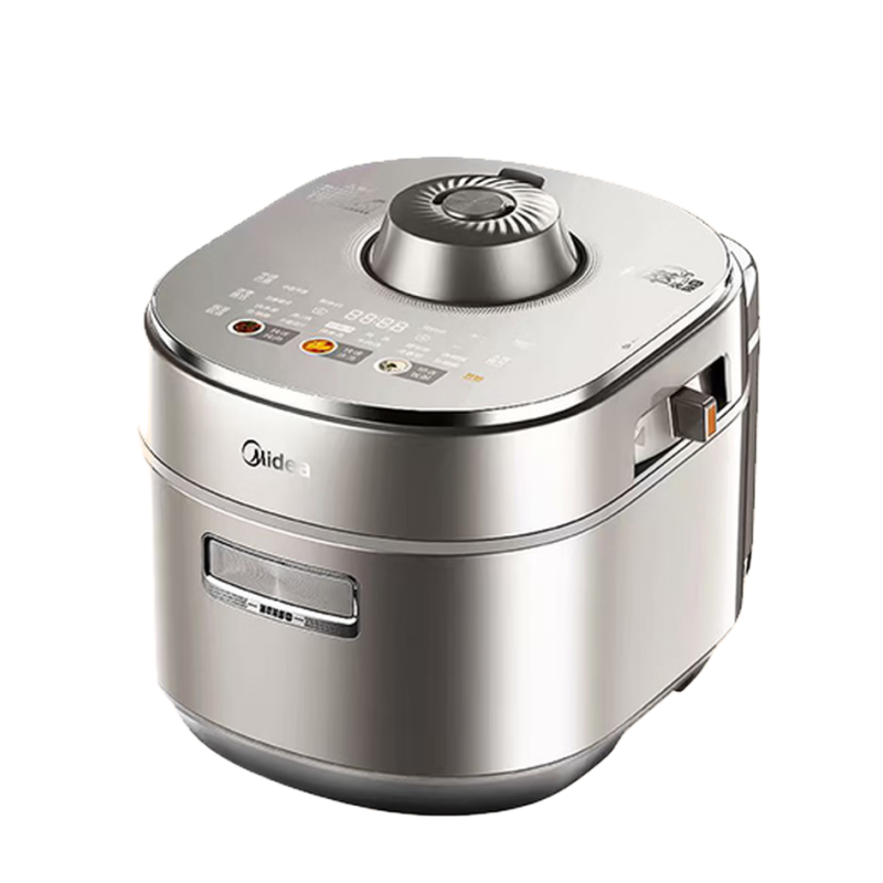 美的(Midea) MY-S8 电压力锅 5L 有钛0氟低脂浓香超高压112KPa电压力锅 自动排IH猛火0涂层
