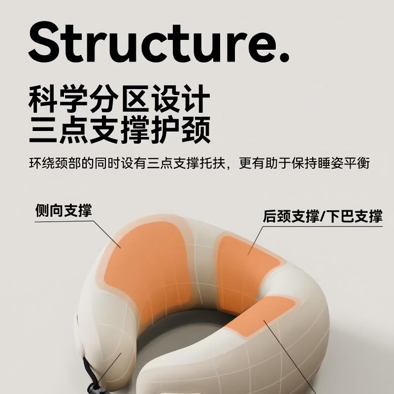 EVERYTHINK 外出便携护脖颈枕 ES2（条纹款）高清大图