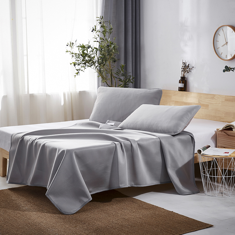 美帮汇云母凉席冰丝席三件套1.8m床1.5可水洗机洗床笠款夏季折叠席子1.2高清大图