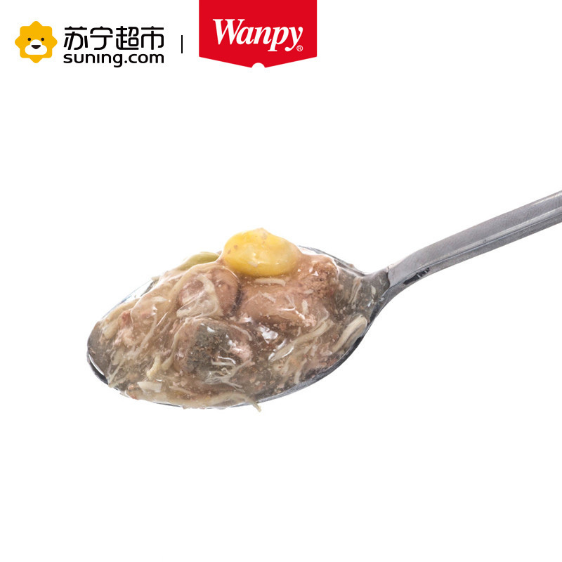 Wanpy顽皮鲜封包100g*10包牛蹄筋蔬菜鲜封包狗零食狗狗湿粮拌饭