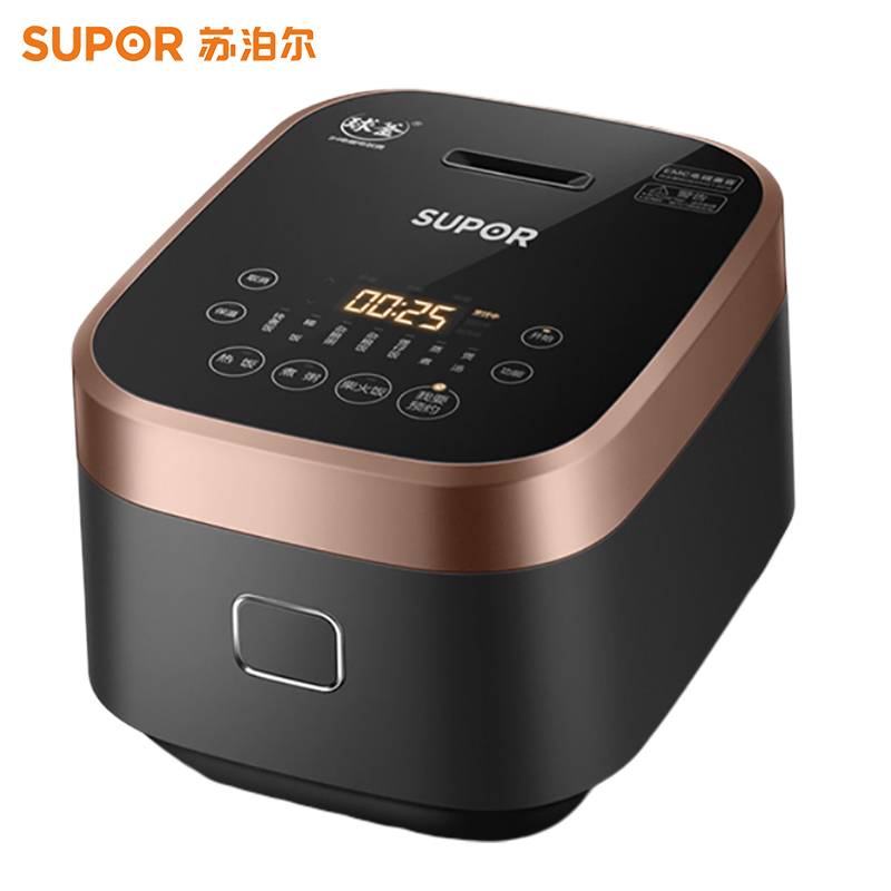 苏泊尔(SUPOR)电饭煲电饭锅3L迷你1-4人电磁加热精铁球釜内胆善煮杂粮多功能家用智能小电饭煲30HC749
