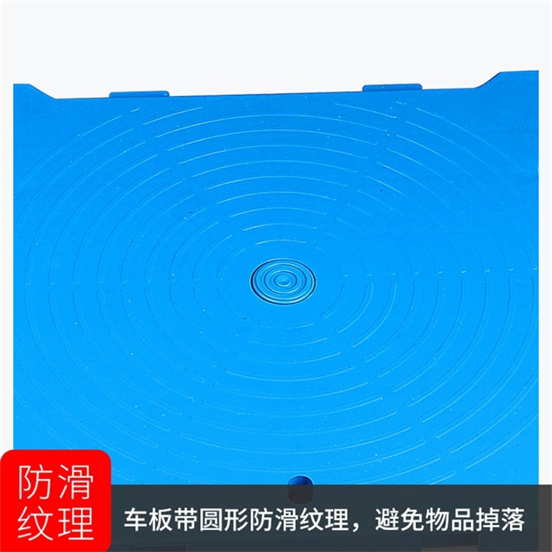 易企采 黑色长600*宽400*高130MM 乌龟平板车转向托盘车拉货搬运手推拖工具周转车
