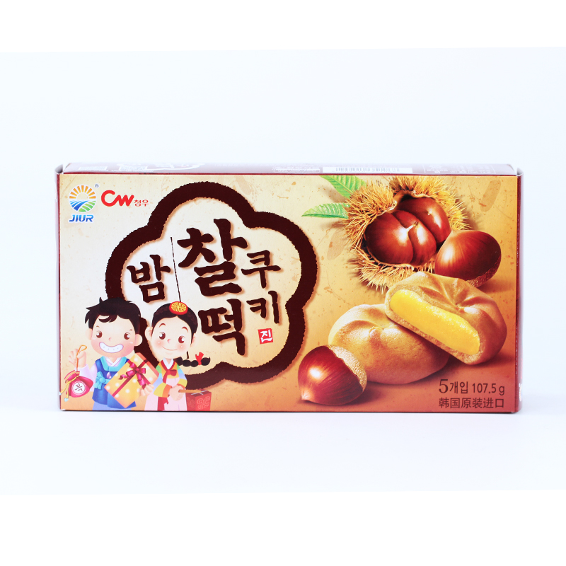 韩国进口 九日板栗打糕107.5g 进口休闲零食糕点